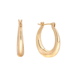 Ari Hoops 14k Gold Dipped - Joanna A. Boutique