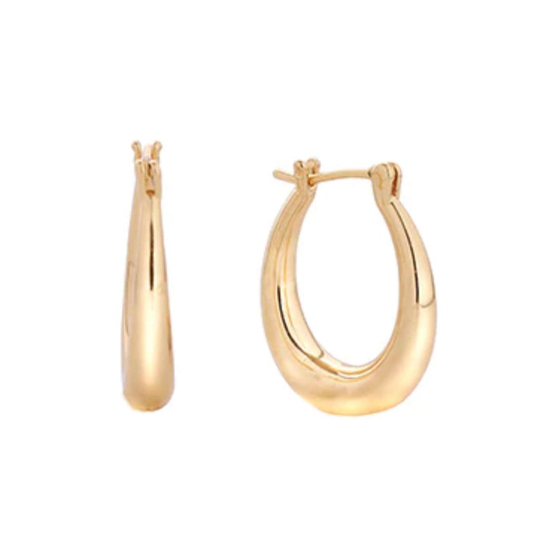 Ari Hoops 14k Gold Dipped - Joanna A. Boutique