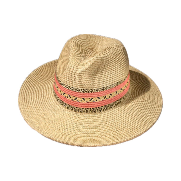 In The Isles Panama Hat | Coral - Joanna A. Boutique