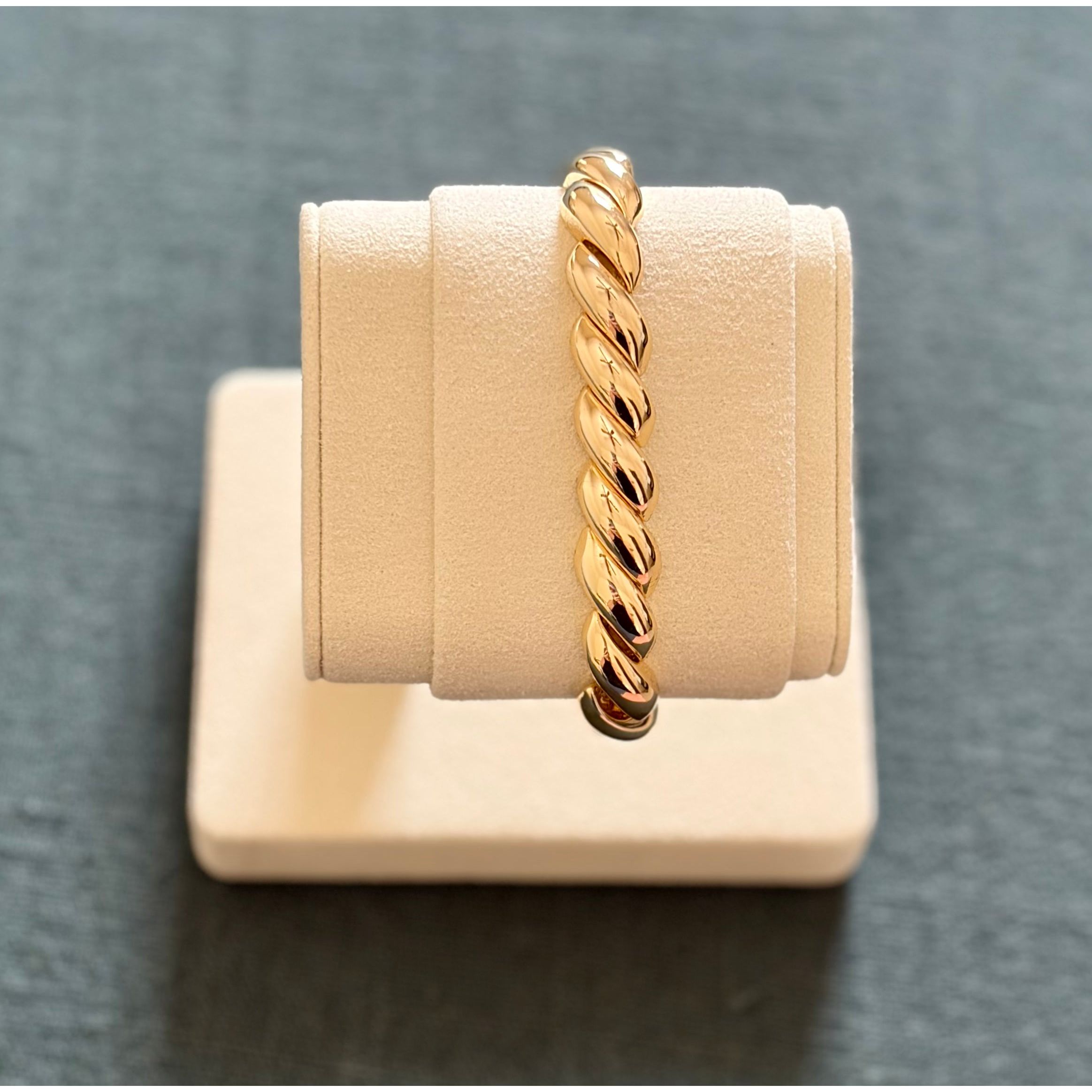 Gold Twist Bracelet - Joanna A. Boutique