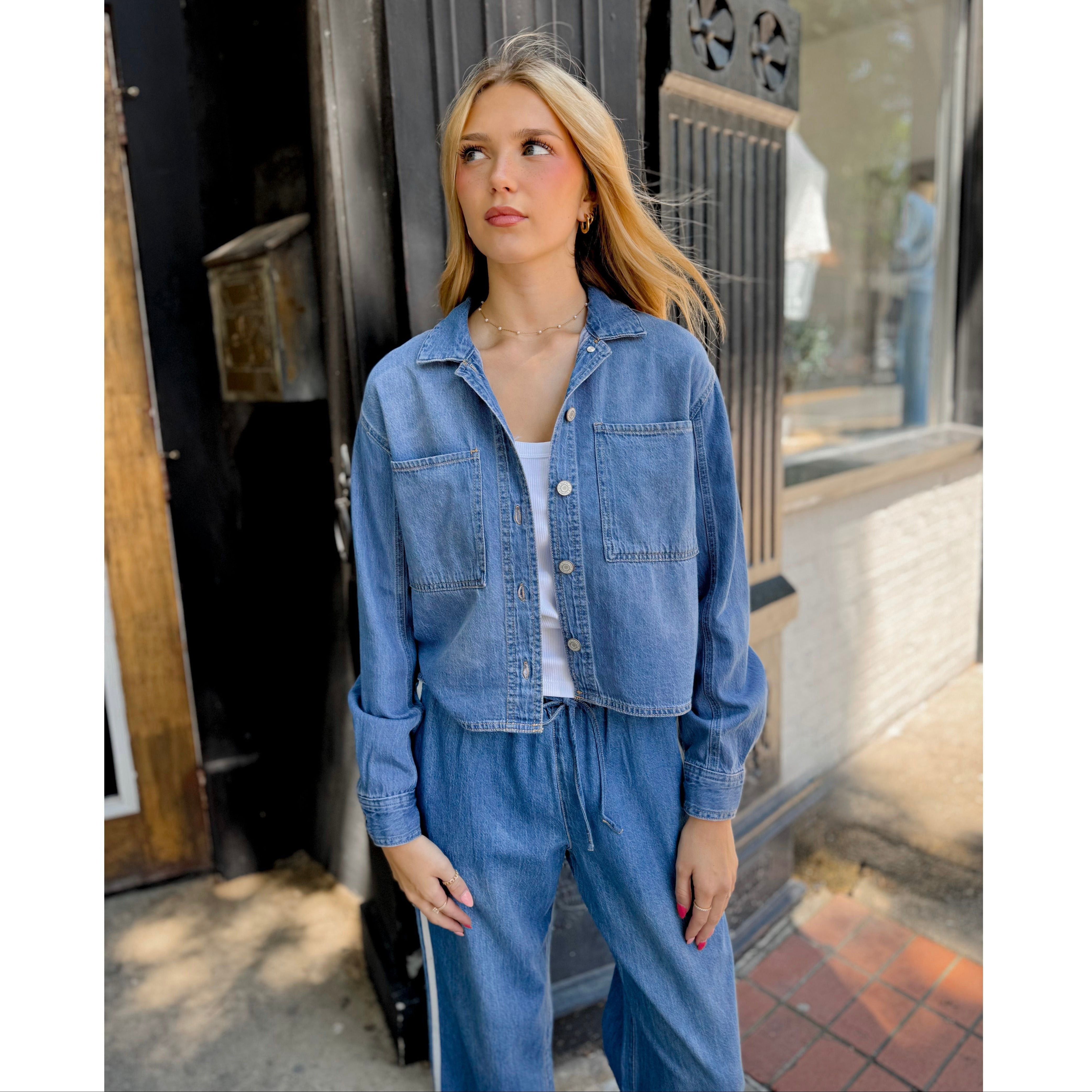Erin Denim Jacket - Joanna A. Boutique