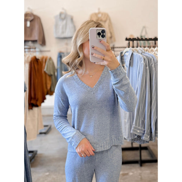 Courtney Top | Blue Velvet