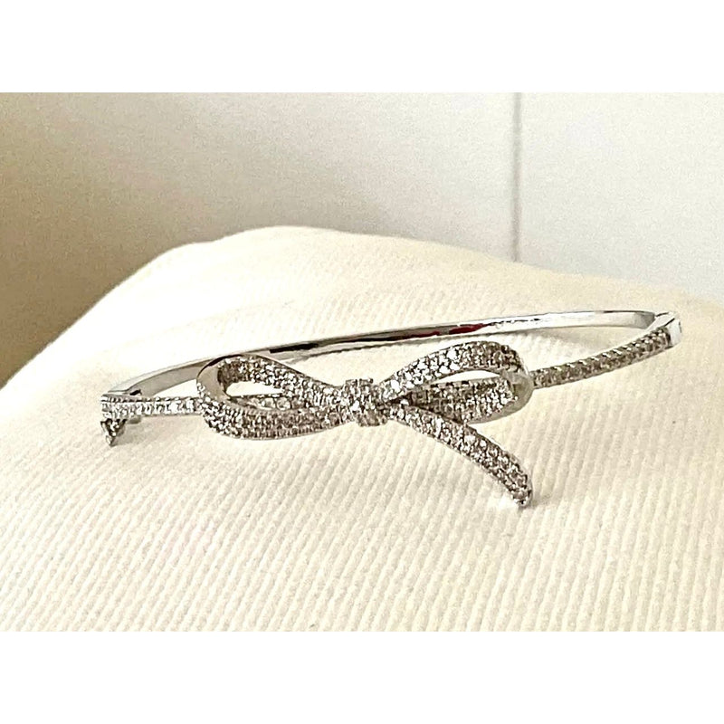 Bow Rhinestone Bracelet - Joanna A. Boutique