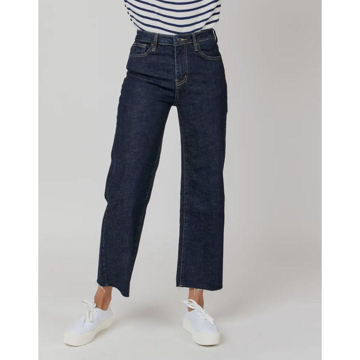 Aberdeen Wide Leg Jean | Dark Indigo - Joanna A. Boutique