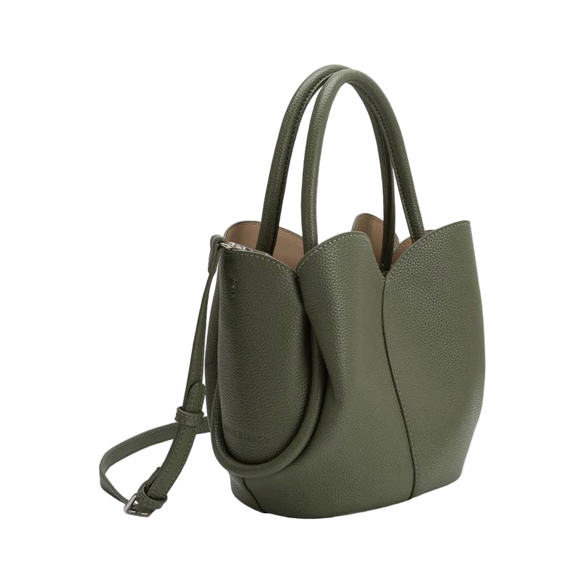 Tulip Vegan Leather Bag | Olive - Joanna A. Boutique