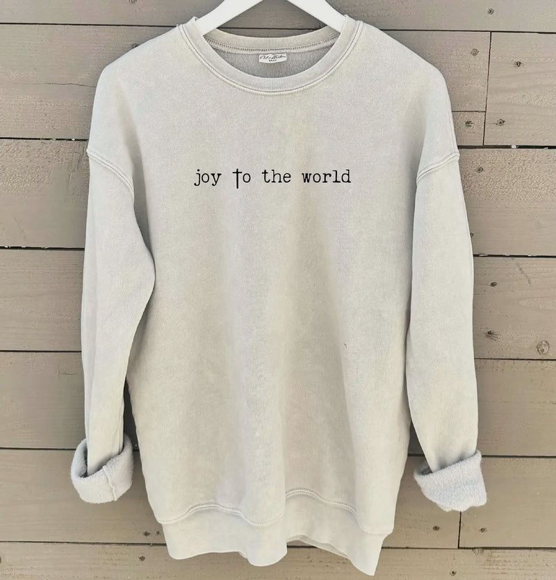 Joy To The World Mineral Crewneck