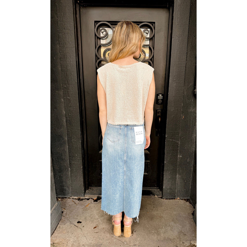 Daze Girl Next Door Maxi Skirt in Fools Gold