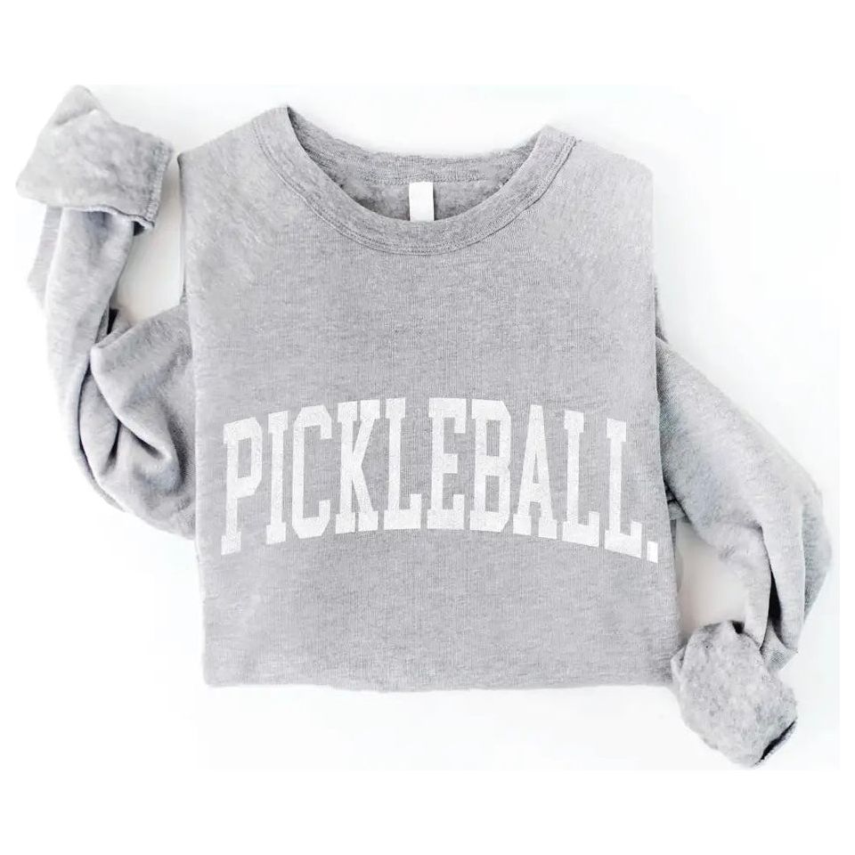 Pickleball Crewneck | Heather - Joanna A. Boutique