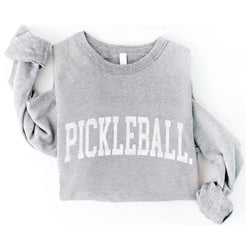Pickleball Crewneck | Heather - Joanna A. Boutique