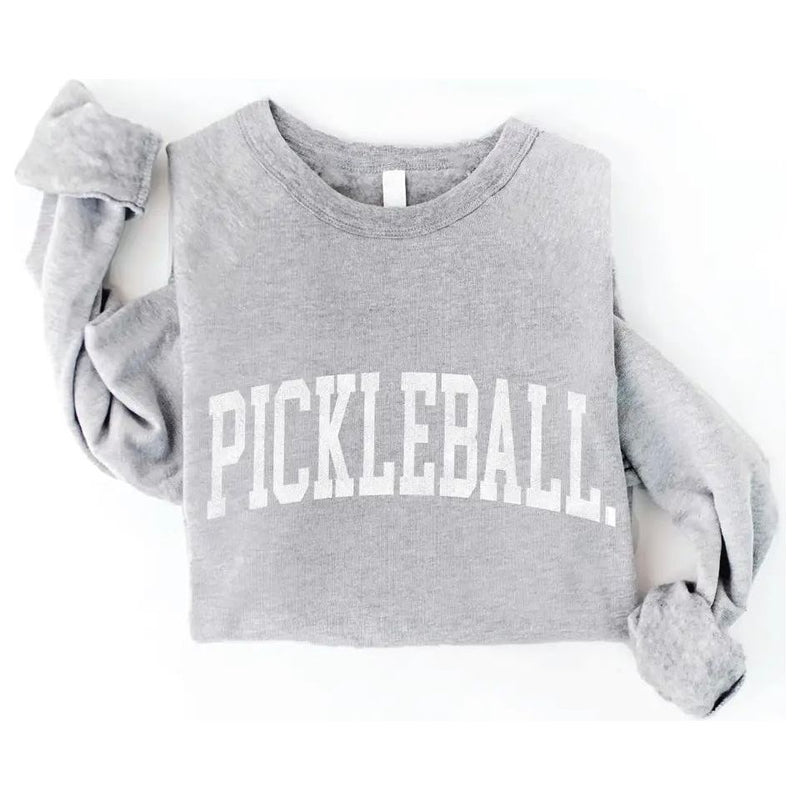 Pickleball Crewneck | Heather - Joanna A. Boutique