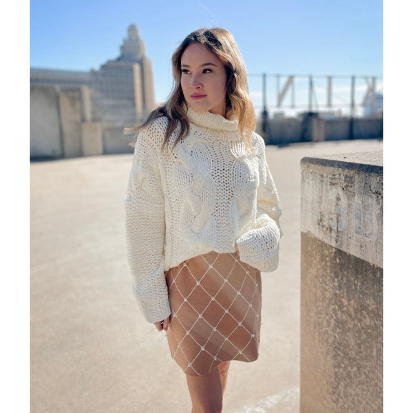 Adeline Pearl Mini Skirt - Joanna A. Boutique