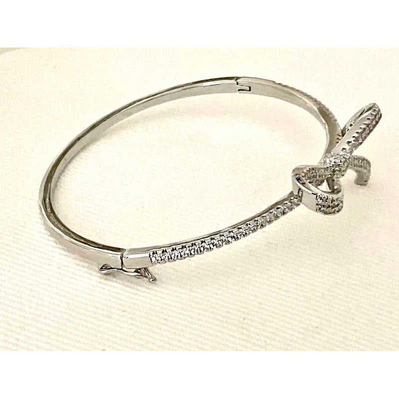 Bow Rhinestone Bracelet - Joanna A. Boutique