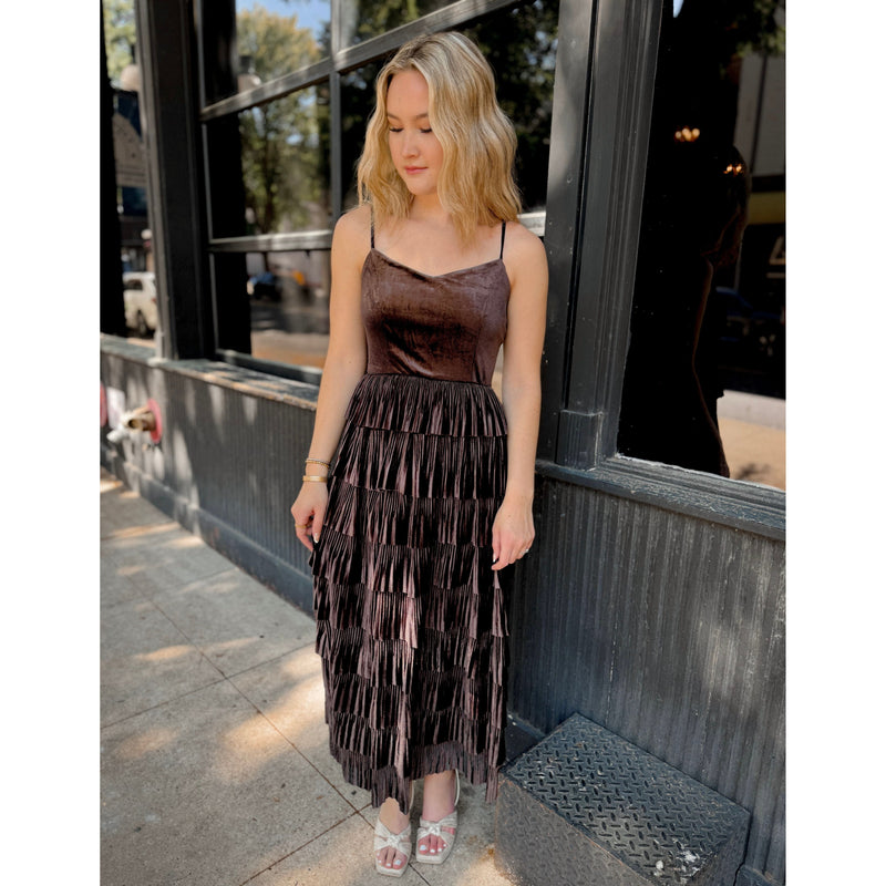 Stassie Velvet Maxi Dress