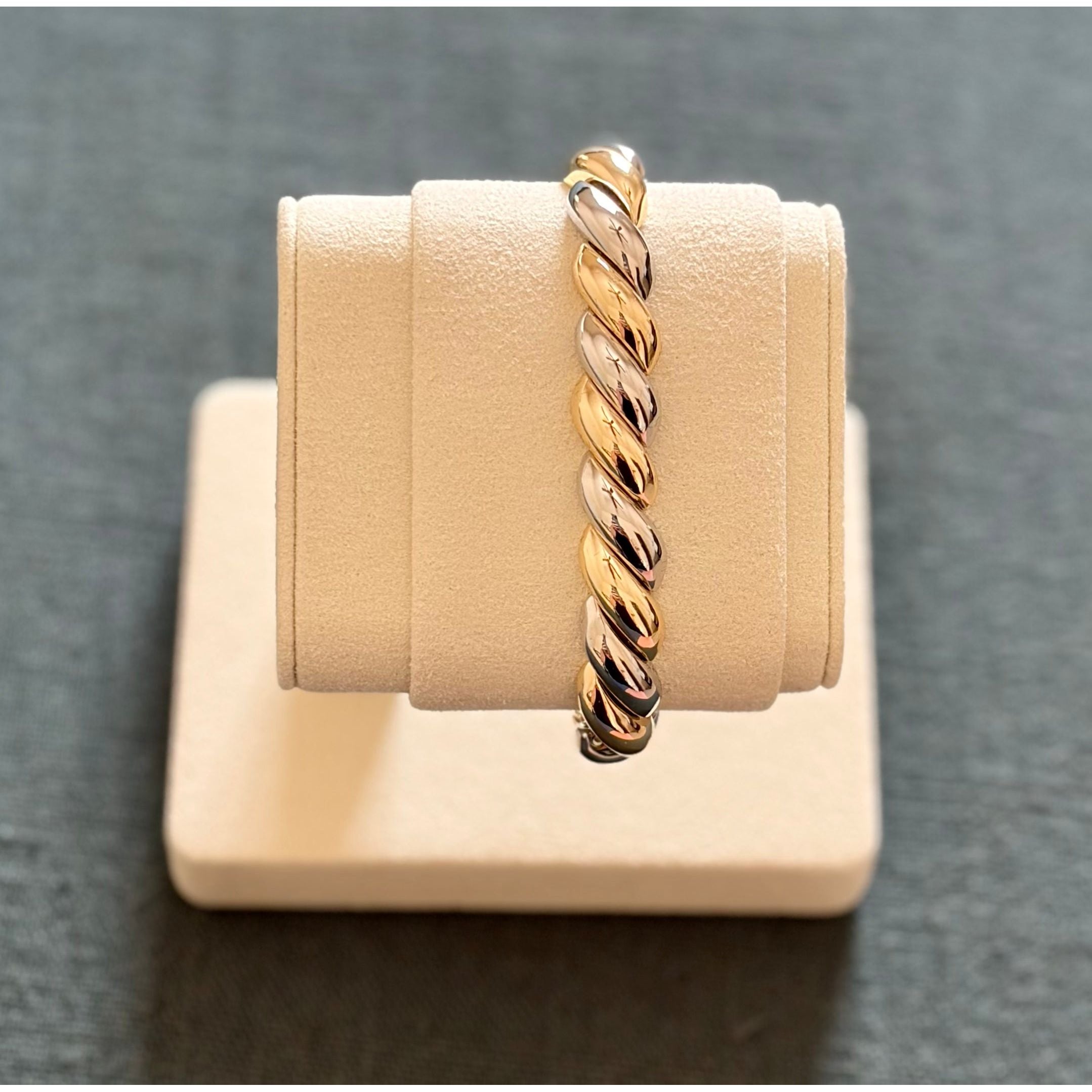 2-Tone Twist Bracelet - Joanna A. Boutique