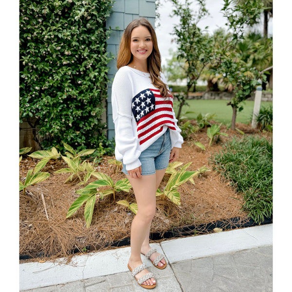 Stars & Stripes Flag Sweater