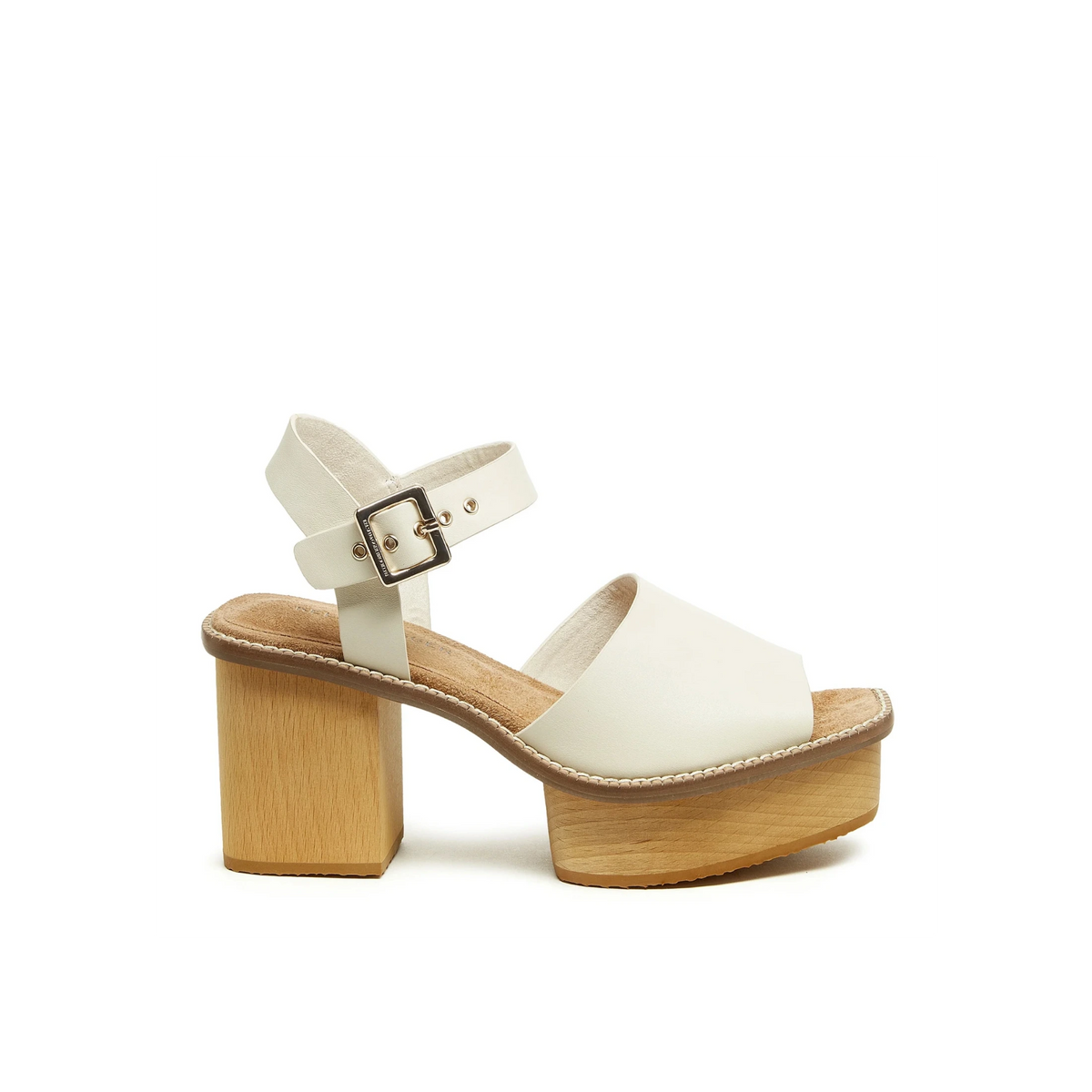 Groove Platform Sandal | Shell - Joanna A. Boutique