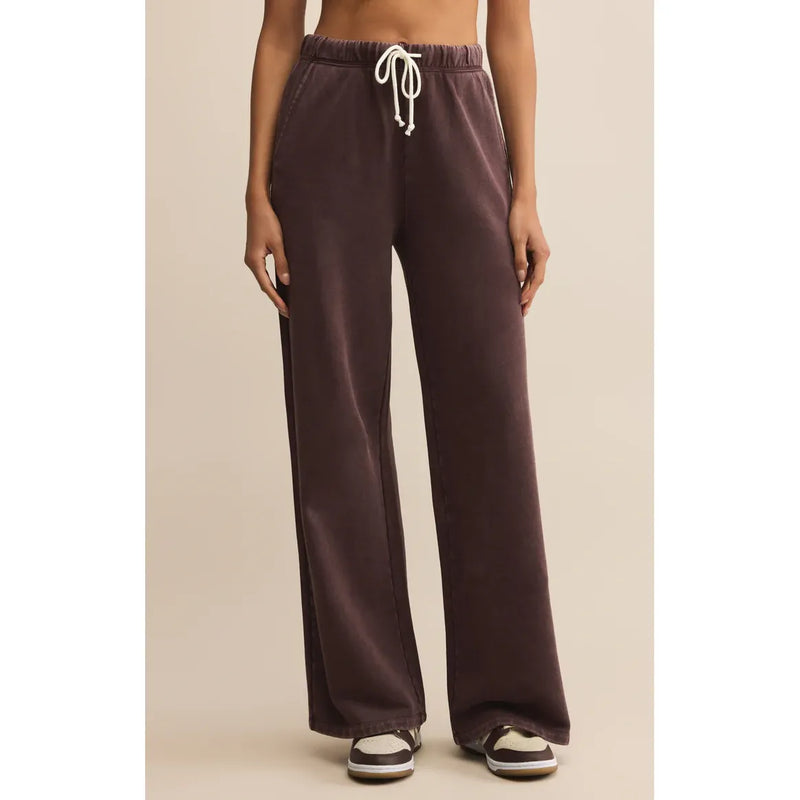 Hunter Knit Pant | Chocolate Cherry - Joanna A. Boutique