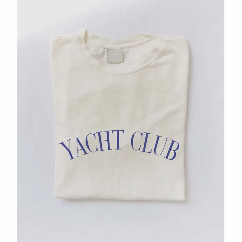 Yacht Club Tee | Ivory - Joanna A. Boutique