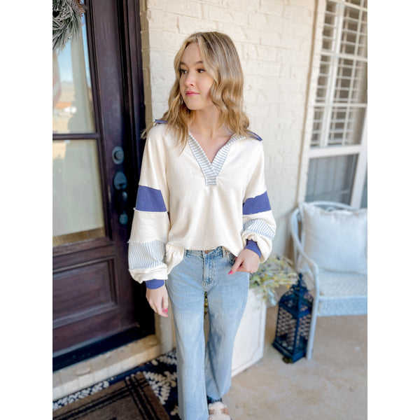 Billie French Terry Pullover - Joanna A. Boutique