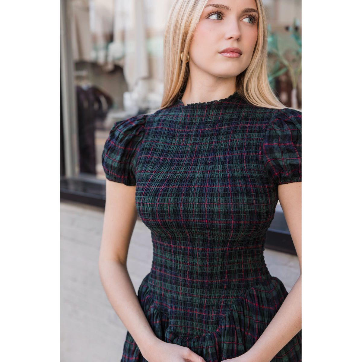 Rowan Plaid Mini Dress - Joanna A. Boutique