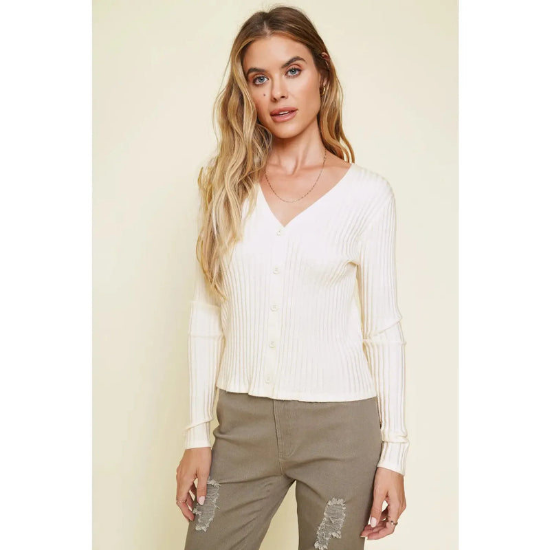 Janey Ribbed Cardigan