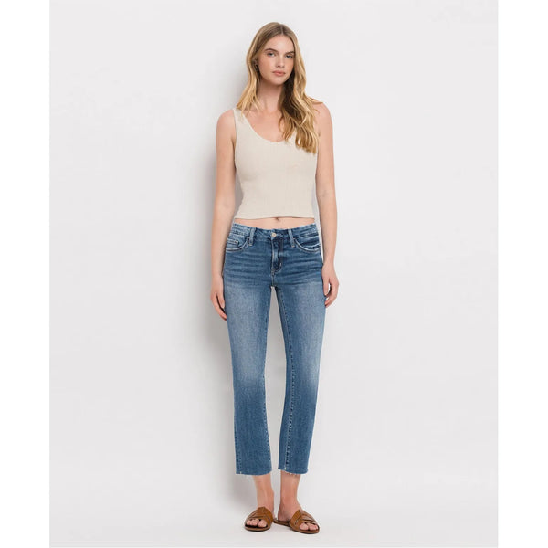 Jillian Crop Straight Jean - Joanna A. Boutique