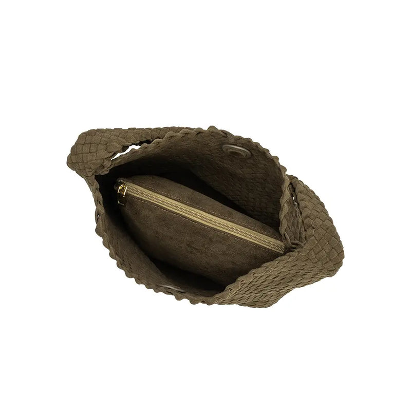 Johanna Suede Bag | Pine - Joanna A. Boutique