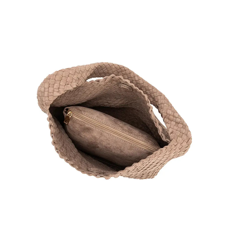 Johanna Suede Bag | Clay - Joanna A. Boutique