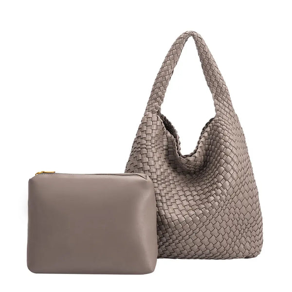 Johanna Vegan Leather Bag | Grey