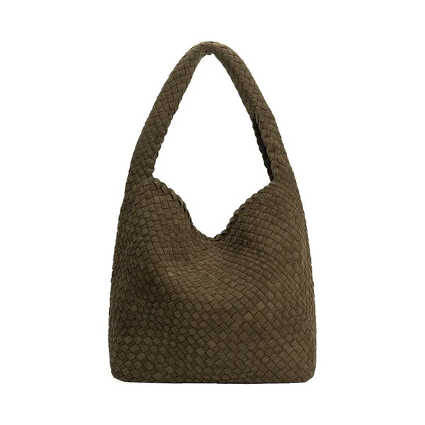 Johanna Suede Bag | Pine - Joanna A. Boutique