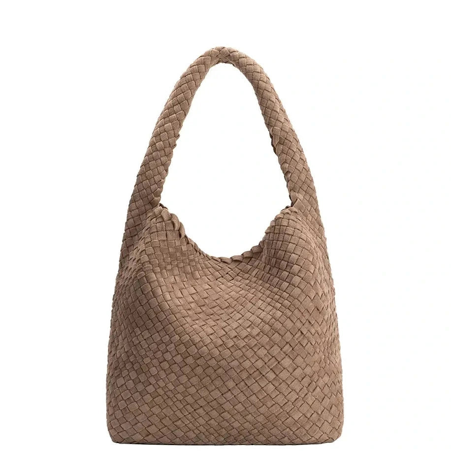 Johanna Suede Bag | Clay - Joanna A. Boutique