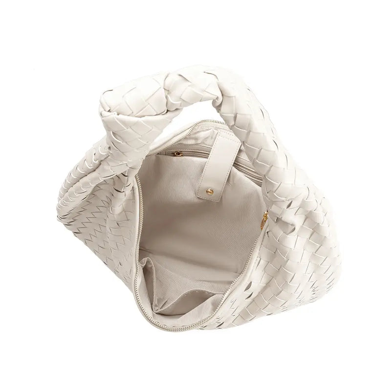 Katherine Off White Vegan Shoulder Bag | Extra Large