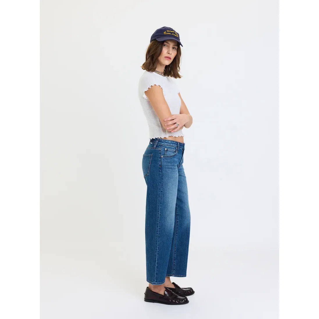 Keeper Low Rise Crop Jean | Haze - Joanna A. Boutique