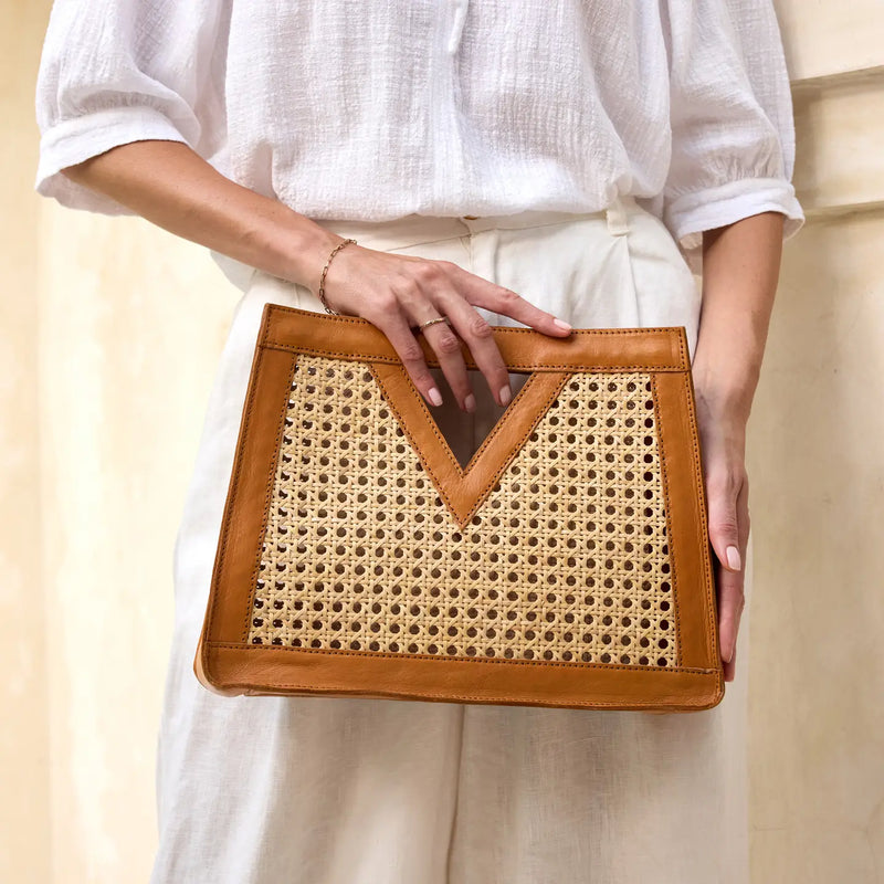 Lisbon Rattan Mini Tote