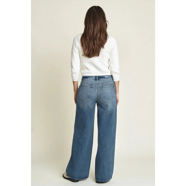 Madison Baggy Jean | Aged Bright Blue