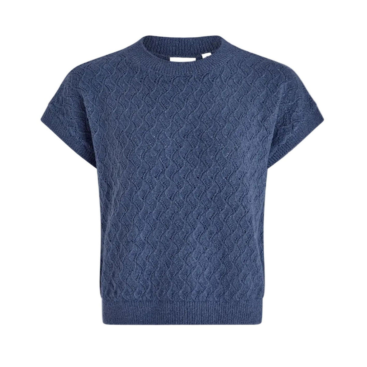 Manae Pointelle Top | Bijou Blue - Joanna A. Boutique