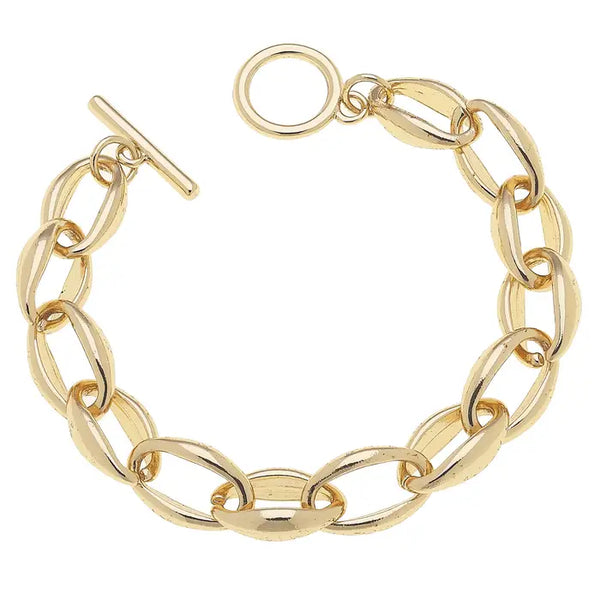 Micah Chain Link Toggle Bracelet - Joanna A. Boutique