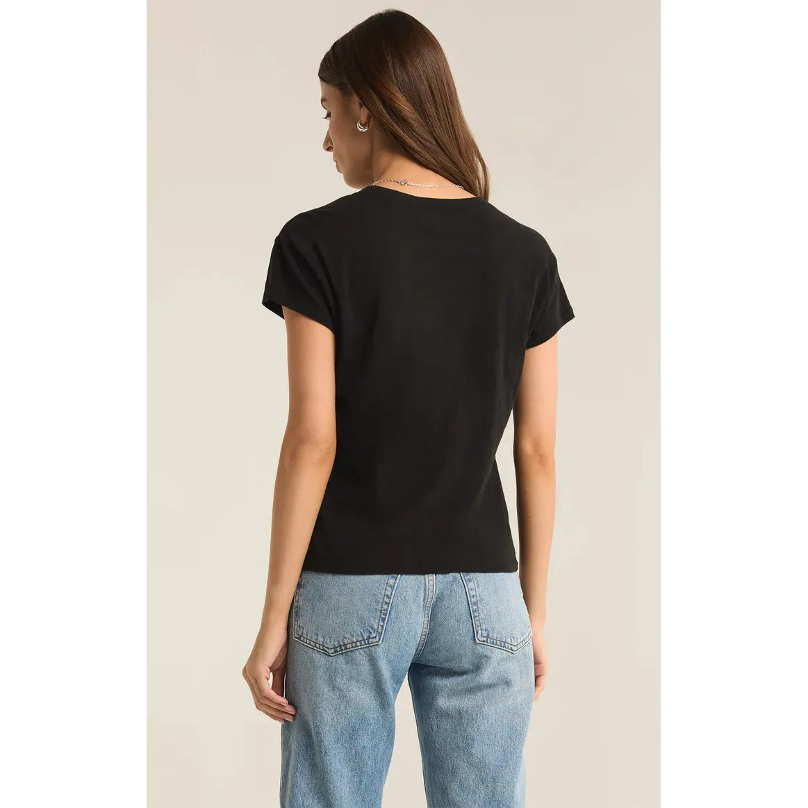Z Supply Modern Slub Tee | Black - Joanna A. Boutique