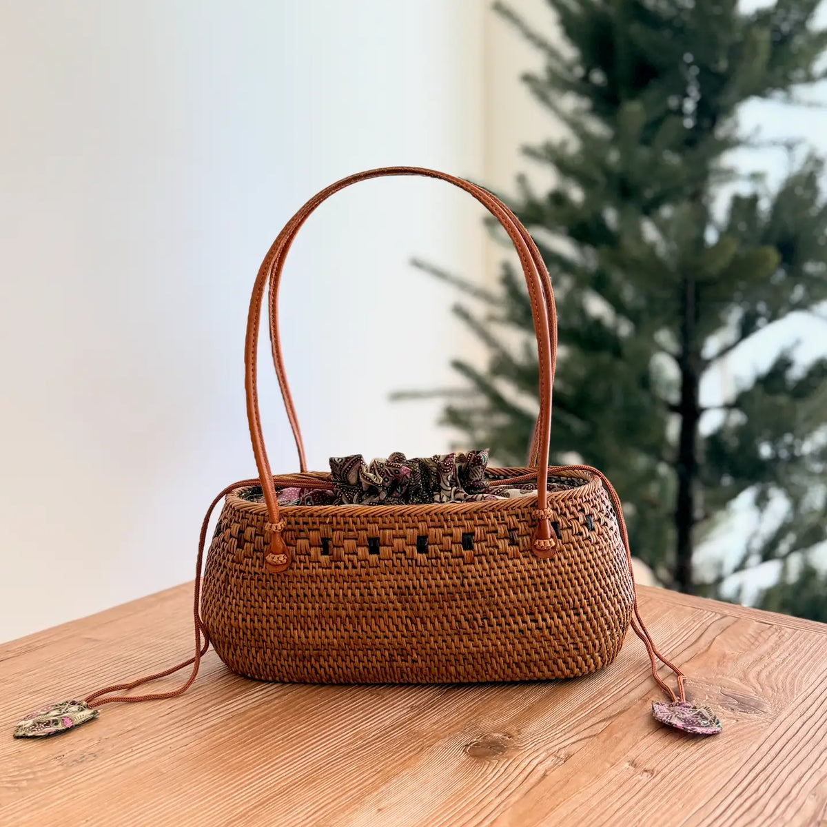 Olivia Rattan Bag - Joanna A. Boutique