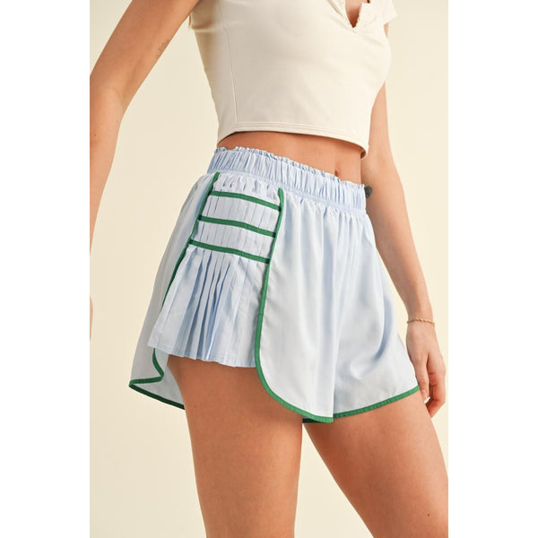 On Point Shorts | Blue + Green