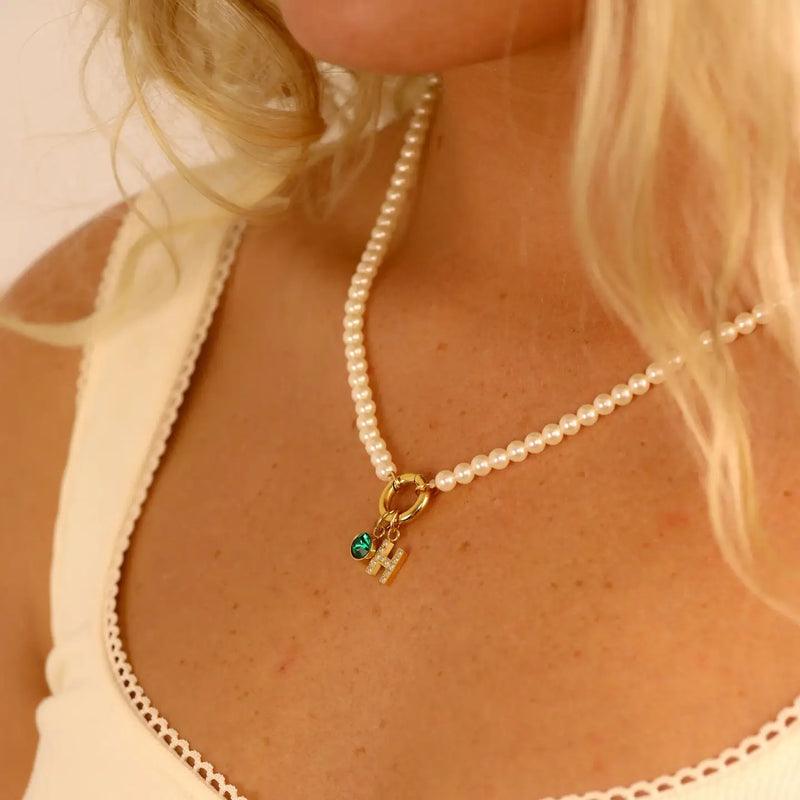 Charm Keeper Pearl Necklace