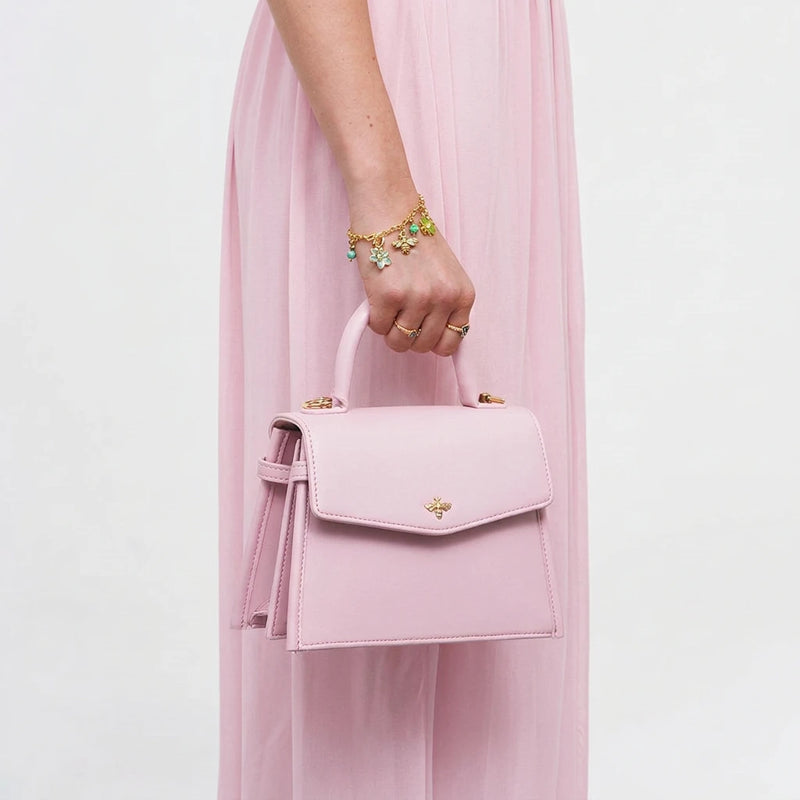 Pink Structured Mini Tote