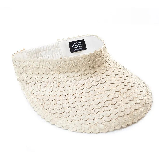 Playa Raffia Visor | Ivory - Joanna A. Boutique