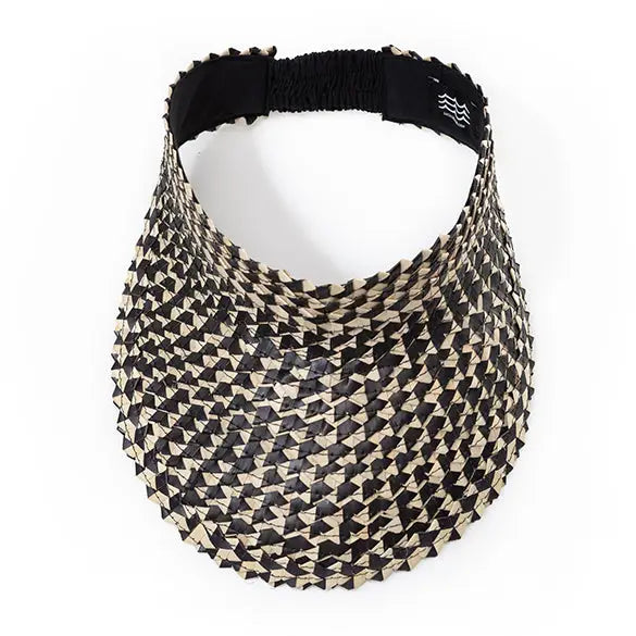 Playa Raffia Visor | Black - Joanna A. Boutique