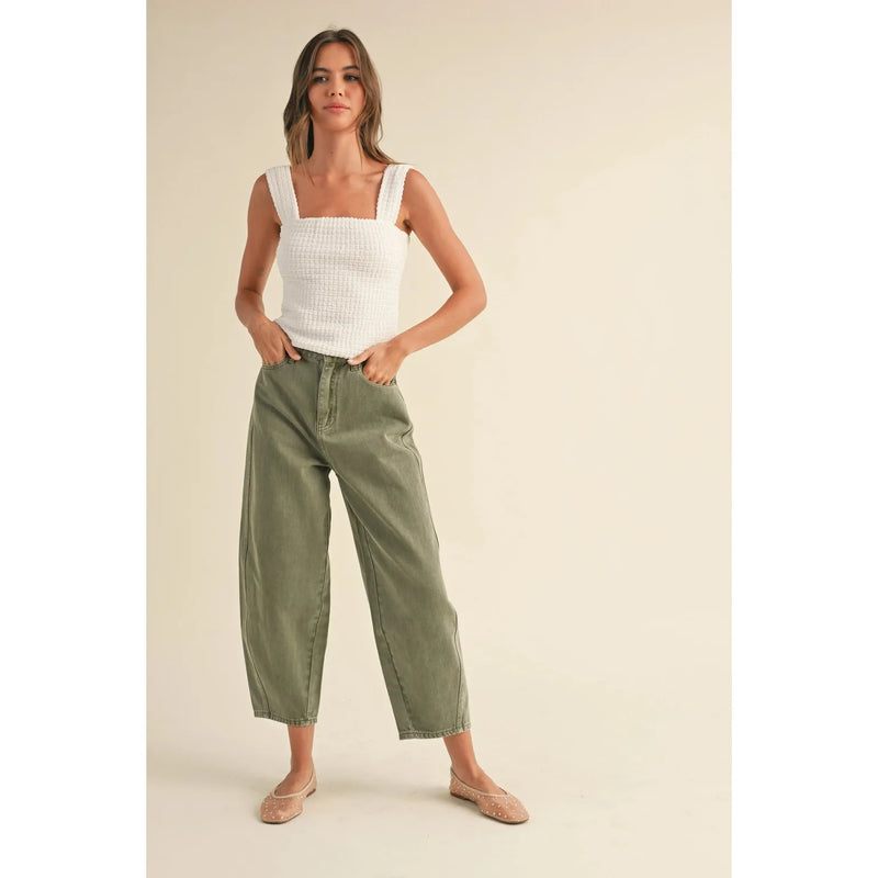 Saylor Washed Barrel Pants