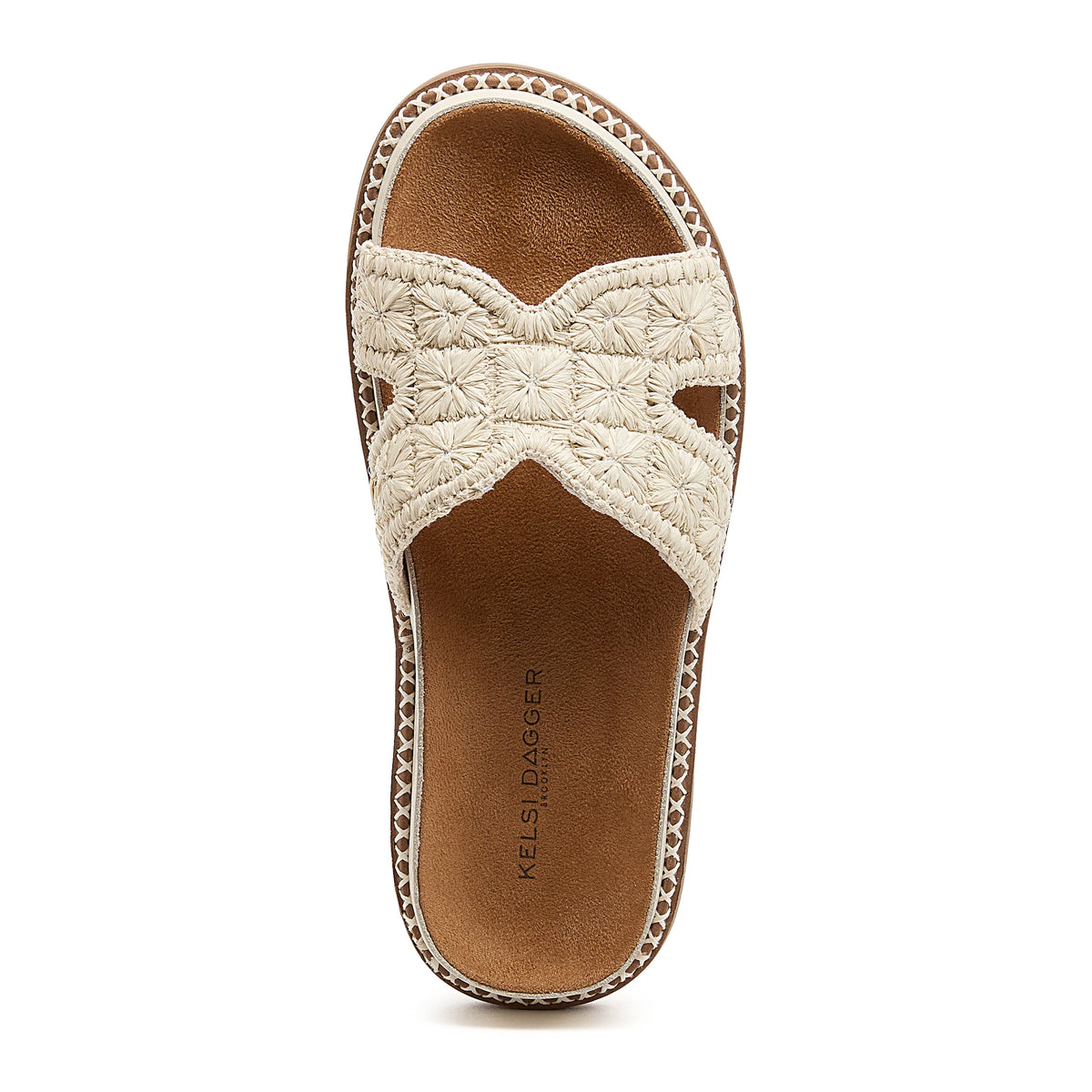 Shay Raffia Slide | Salt - Joanna A. Boutique