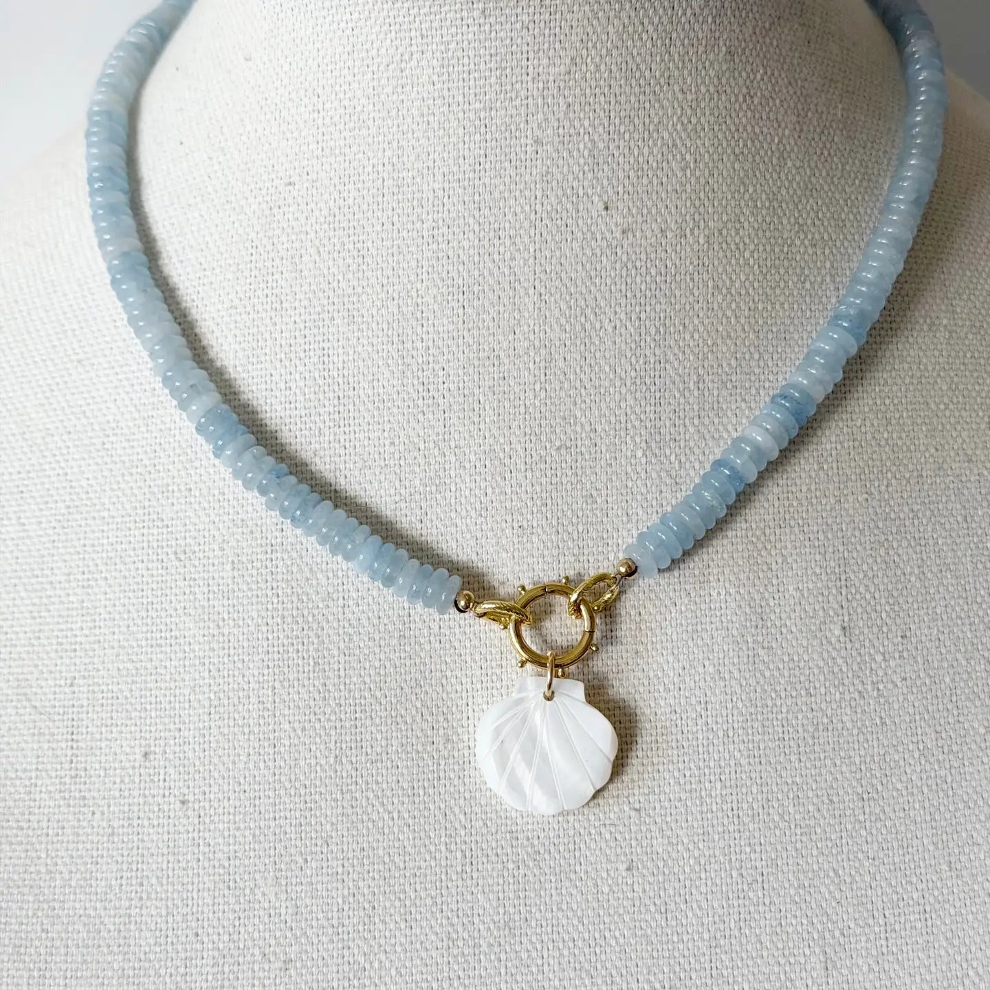 Beaded Shelly Necklace - Joanna A. Boutique