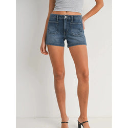Sienna Patch Pocket Short | Dark
