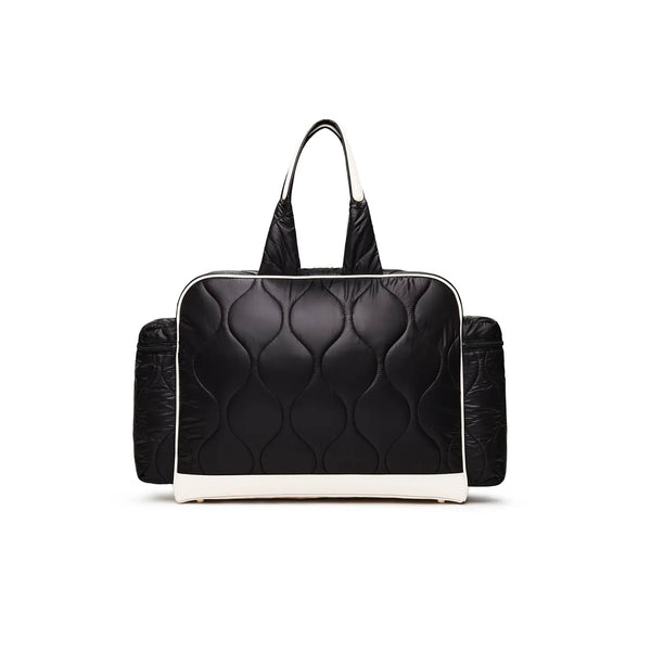 Caraa Quilted Tennis Duffel Bag | Black