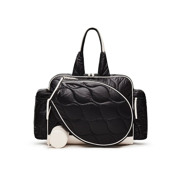 Caraa Quilted Tennis Duffel Bag | Black